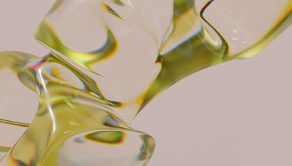 3d glass abstract design
