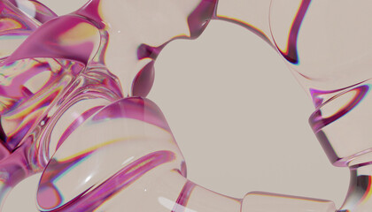 3d glass abstract design © neurostructure