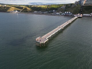 Victorian architecture Saltburn by the Sea victorian pier, North Yorkshire holiday resort  