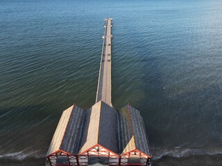 Victorian architecture Saltburn by the Sea victorian pier, North Yorkshire holiday resort  