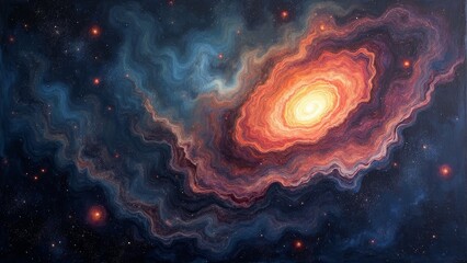 Galactic energy vortex image