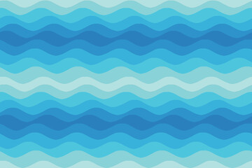 seamless blue ocean wave pattern