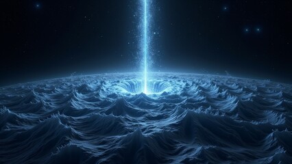 Fototapeta premium Space energy beam image