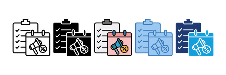 Event Coordination Icon Element For Design