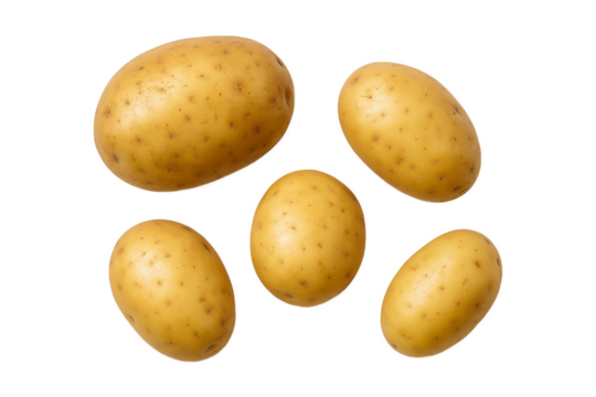 Fresh purple sweet potatoes on a white background, highlighting their natural violet skin and organic texture. Perfect for healthy food concepts, nutrition designs, clean eating themes