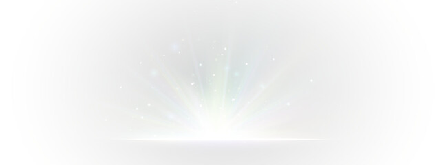 Fantasy crystal light with rainbow glow, neon sparkle, PNG diamond beam, optical prism flash,...