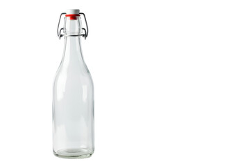 Isolated Glass Water Bottle with Swing Top