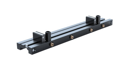 Adjustable saw guide rail, Transparent background, PNG file