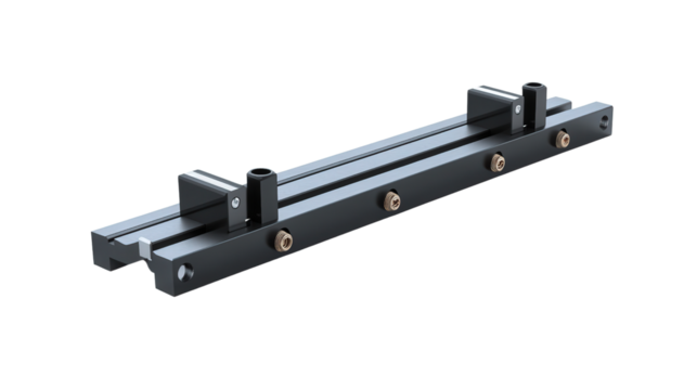 Adjustable saw guide rail, Transparent background, PNG file