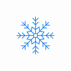 snowflake cold winter icon sign vector