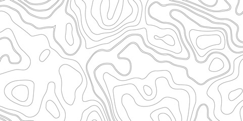 Topographic map background geographic line map with elevation assignments. Modern design with White background with topographic wavy pattern design.paper texture Imitation of a geographical map shades