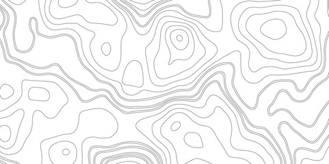 Topographic map background geographic line map with elevation assignments. Modern design with White background with topographic wavy pattern design.paper texture Imitation of a geographical map shades