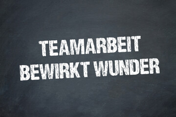 Teamarbeit bewirkt Wunder