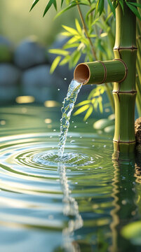 bamboo in water