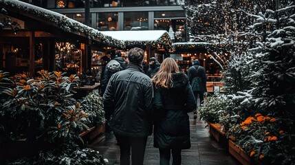 Snowy Christmas Street