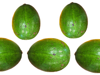 Avocado, also known as alligator pear or avocado pear (Persea americana),