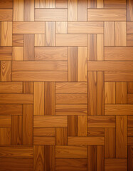 Fototapeta premium Exquisite herringbone parquet oak wood floor texture in a rich, warm overhead view., professional photography. with white shades