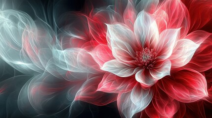 Vibrant, abstract floral art