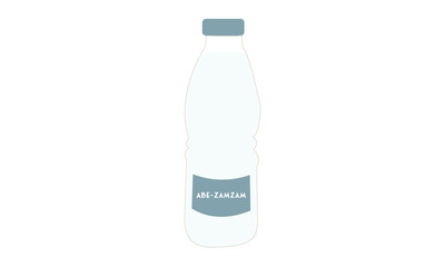 Abe-Zamzam water bottle, Zam Zam Holy Water Bottle, Best Water in the World, Zam Zam Water Plastic Bottle Vector.
