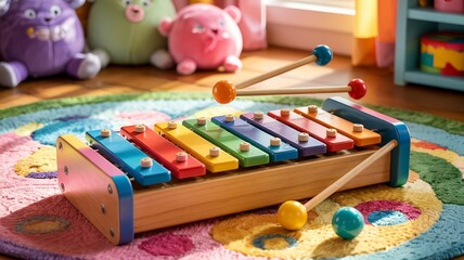 Xylophone Colorful keys make it engaging and ideal for early music play