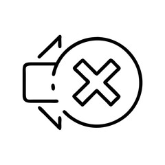 Obraz premium cancel or error icon design