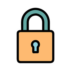 closed padlock icon design