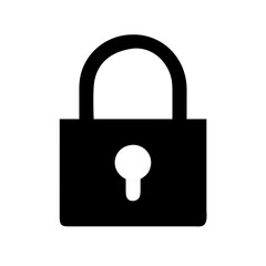 closed padlock icon design