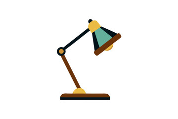 desk lamp isolated on white