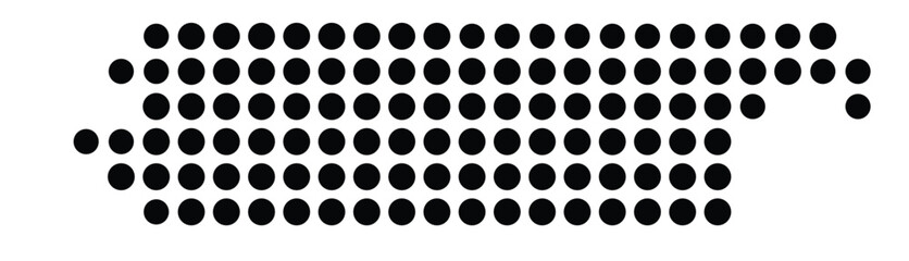Symbol Map Of the County Skagit (Washington, US) showing the County with a few black dots