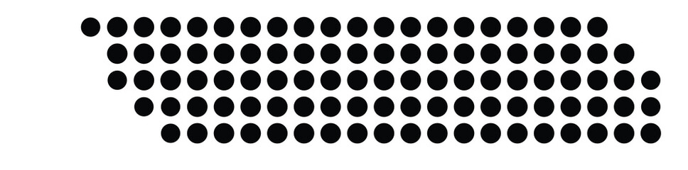 Symbol Map Of the County Whatcom (Washington, US) showing the County with a few black dots