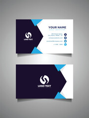 Clean business card template vector