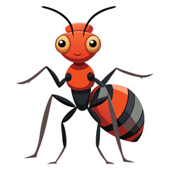 Fototapeta premium ant vector image on white background