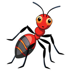 ant vector image on white background