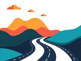 Abstract road with signs of  pivot ,  scale ,  launch , founder choosing path