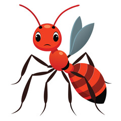 ant vector image on white background