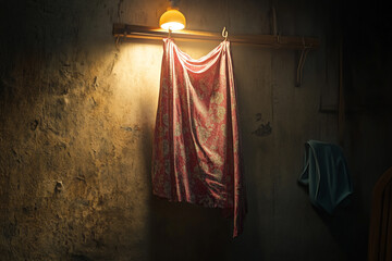 Studio shot of clothes with rim lighting effect