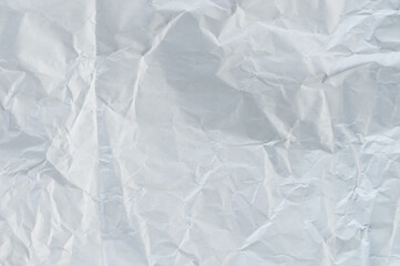 Crumpled abstract white paper