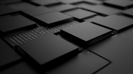 A minimalist dark surface with subtle glowing dots and geometric patterns enhances product visibility, perfect for modern designs.