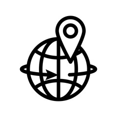 Globle icon design template SVG