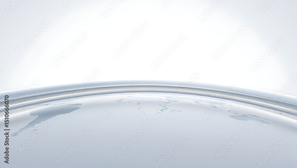 Poster futuristic tech inspired abstract globalization white background with worldwide network design and d