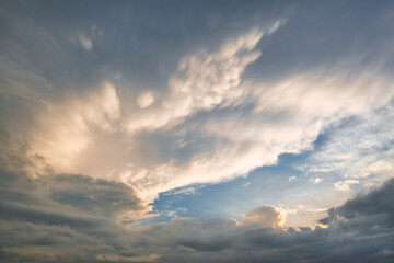 Sky replacement sunset clouds
