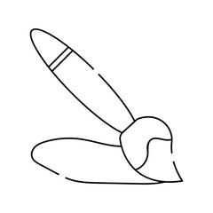 Bank Building line icon with white background vector stock illustration