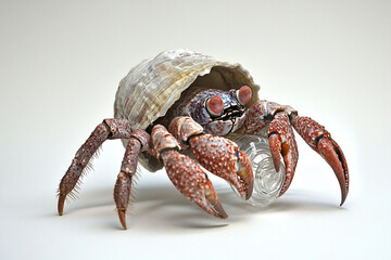 A coral reef covered in shredded plastic bags
