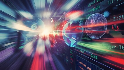 Global Data Technology – Digital Globe and Real-Time Analytics Display