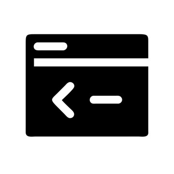 code terminal command icon design