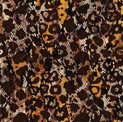 leopar ethnic pattern seamless beatiful