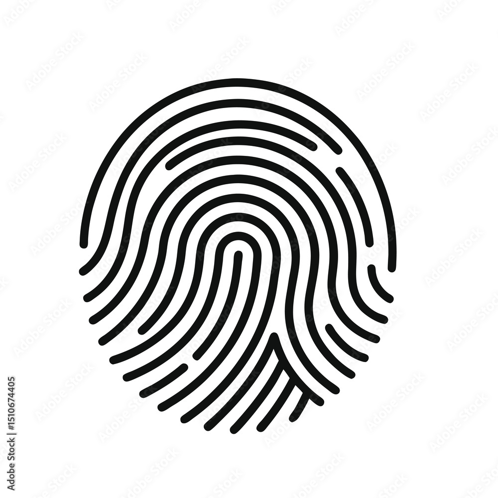 Poster unveiling unique identity through a distinctive fingerprint mark