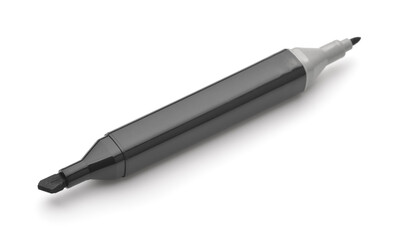 Black double sided permanent marker pen