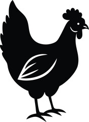 Hen Chicken silhouette Designs 