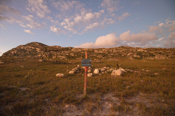 mountain sign route trail path travel lights